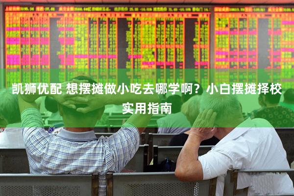 凯狮优配 想摆摊做小吃去哪学啊？小白摆摊择校实用指南
